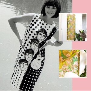 Vintage Floral Shift Dress